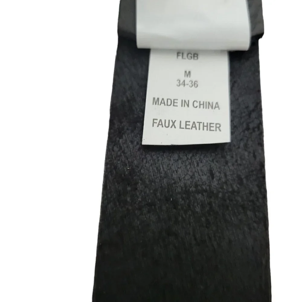 MEN'S Sun Stone Leather Belt. Size 34-36. New With Tags $39